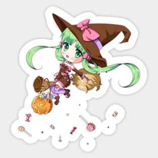 Kawaii Candy Witch Sticker